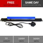1U 19" Rack-Mount Blue Lamp for Cabinets