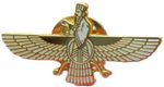 Faravahar Pin Badge Zoroastrianism Symbol Brooch Fravashi