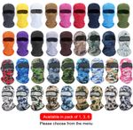 Balaclava Full Face Mask Men Womens Cycling Ski Lycra Warm Neck Black Motor Bike