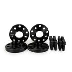 15mm/20mm Black Wheel Spacer for Audi A1 A2 A3 TT with bolts 57.1CB 5x100/5x112