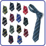 School Ties Neck Ties Boys Girls SCHOOL DOUBLE STRIPED TIES 40" 45" 48" 52" 54"