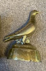 Vintage Heavy Brass Pigeon Ornament/Paperweight