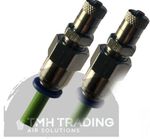 Pair of Schrader Tyre Valve to 6MM Push Fit Connector - 500 PSI Maximum Pressure