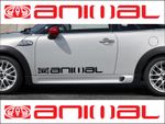 2no ANIMAL Surf Logo LARGE Vinyl Decal/Sticker - Car/Van/Camper/Skate/Surf