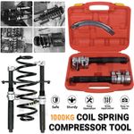 1 Ton Heavy Duty Coil Spring Compressor Hook Strut Clamp Suspension Car Tool Set