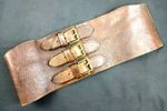 WW2 BRITISH ARMY MOTORCYCLIST'S LEATHER 'KIDNEY BELT' (FOR LOWER BACK SUPPORT)