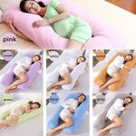 : U Shape Pregnancy Pillow Cover Cotton Maternity Sleeping Support Pillowcase