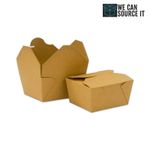 No.1 Kraft Takeaway Food Boxes - Leakproof Biodegradable Disposable Containers