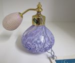 Caithness Glass PERFUME BOTTLE. Purple Swirl Design. BNIB  10cm Tall. Vintage.