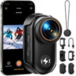 4K Action Camera 1.47"Screen WiFi POV Thumb Cam Magnetic Mount Portable Body Cam