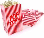 🔥8 Popcorn Bags Movie Cinema Party Night Snack Birthday Treat Food Retro Paper