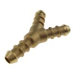 LPG 3 WAY Y PIECE FULHAM NOZZLE CONNECTOR 10mm OD FOR 8mm BORE ORANGE GAS PIPE