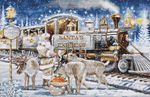 Cross Stitch Kit Luca-S Gold - Santa’s Express White, BU5038