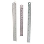Scale Ruler & Set Steel Aluminium Triangular Ruler Metric / Imperial 6" & 12"