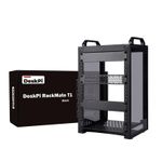GeeekPi DeskPi RackMate T1, 10 Inch 8U Network 28 cm x 20 x 42 cm, Black