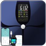 Lepulse Lescale F4 Pro Smart Body Fat Muscle Mass Bathroom Scales - Black