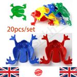 20PCS Jumping Frog Toys Kids Party Favors Plastic Bouncing Frogs