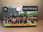 Satinex Tissues For Men 1960s large box unopened + uncut veteran car print