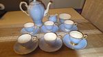 Tuscan Bone China Blue/White/Gold 15 piece Tea Set 