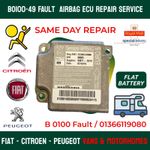 Airbag ECU Fault B0100-49  01366119080  Fiat Ducato Peugeot Boxer Citroen Relay