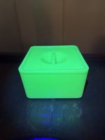 McKee Jadeite Uranium Glass Square Refrigerator Box