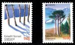 Greenland 2011 Europa, Trees And Forests, set of 2, UNM / MNH  