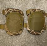 Kombat UK Multicam Green Hard Shell Hard Cap Protective Knee Pads Pair