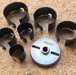 Vintage Draper Multi Size Hole Saw Set 1/2" Arbor