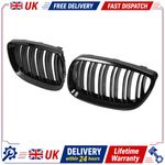 2x Glossy Black Kidney Grilles Grill for BMW 3 Series E92 M3 Coupe E93 NEW