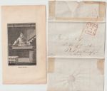 1840 LONDON PAID L S JOHN COOK TALLOW CIRCULAR & ORIGINAL ENGRAVING OF CHANDLER