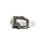 Oakley Airbrake Motocross Goggles TUFF BLOCKS WHITE Clear Lens Adult