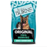 Burns Hypoallergenic Dry Dog Food Adult Senior Fish And Brown Rice 12kg