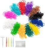 Loom Bands Multicolour Assorted Bundle DIY Bracelet Making Rubber Bands Kids UK