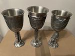 lotr Goblet Shelob, Gondolin, & Aragorn Goblets By Royal Selangor