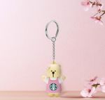 New!! Starbucks Sakura Bearista Keychain keyring Spring 2026 Limited Edition OOS