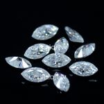 Natural DE Color VVS1 Excellent Cut White 2x4 MM Marquise Diamond 10 Pcs Lot