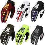 Skull Unisex Mountain Bike Bicycle Cycling Full Finger Gloves MTB Touchscreen