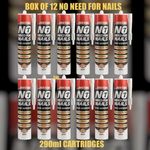 BOX OF 12 DEKTON NO NEED FOR NAILS 290ml CARTRIDGES