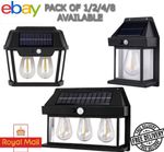 Solar Powered Wall Light Outdoor Lantern PIR Motion Sensor Garden Security Lamp