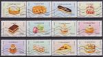 France ~2024~French Pastries~ Commemorative  Booklet Stamp Set~(12)~Used