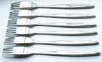 GEORGE WOSTENHOLM MONTE CARLO DESSERT FORKS RARE SET OF 6
