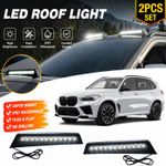 Roof Light Top Light Bar Cover with LED DRL Fits For BMW X5 2010-2026