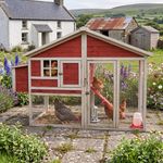 Wooden Chicken Coop with Run | Eggs R Us Hen House for 4 to 6 Birds | 2 Colours