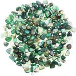 YiYa Green Agate Stone Tumbled Gemstone Natural Crystal Quartz 1.5 lb (680g)/Bag