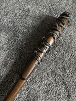 Lucille replica bat,The Walking Dead negan (Leather cord real wood bat)