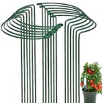 16/8-Pack Heavy Duty Plant Supports - Metal Flower Stake for Peonies UK