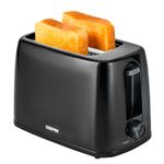 GEEPAS 2 Slice Bread Toaster 6 Level Browning with Crumb Tray Cancel 650W Black