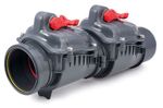 110mm-160mm Polypropylene Check Non-Return Double Flap Valve Backwater Prevented