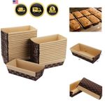 30 Pack Paper Loaf Pans, Disposable Paper Baking Loft Mold, 6 x 2.5 x 2 inch ...