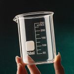 Glass Measuring Cup Borosilicate Beaker Kitchen Baking Jug 50-1000ml